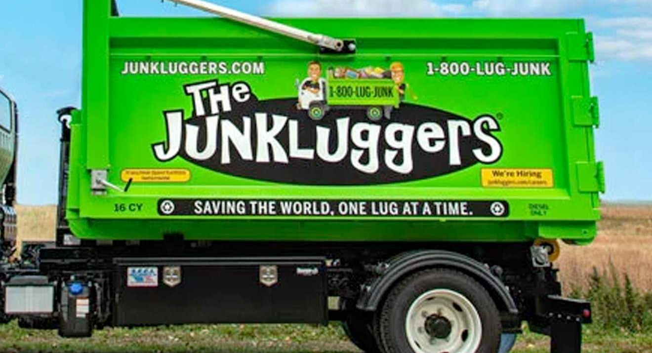 View of a Junk Luggers cleanout and junk removal truck