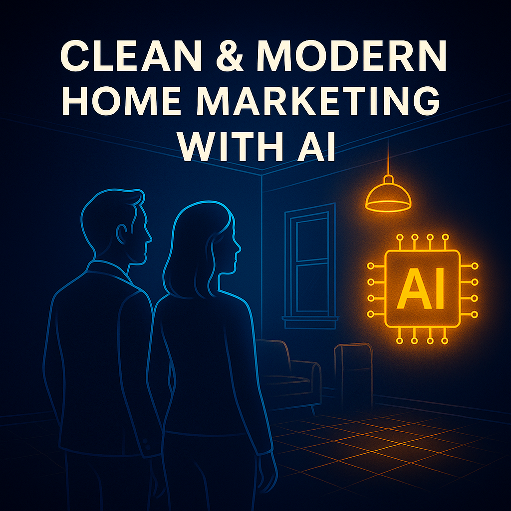 Clean and Modern Home Marketing with AI