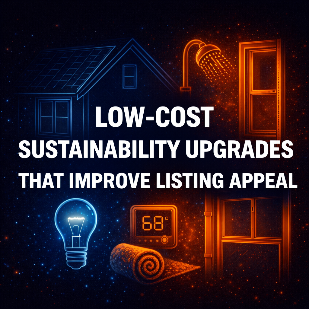 Low-Cost Sustainability Upgrades That Improve Listing Appeal